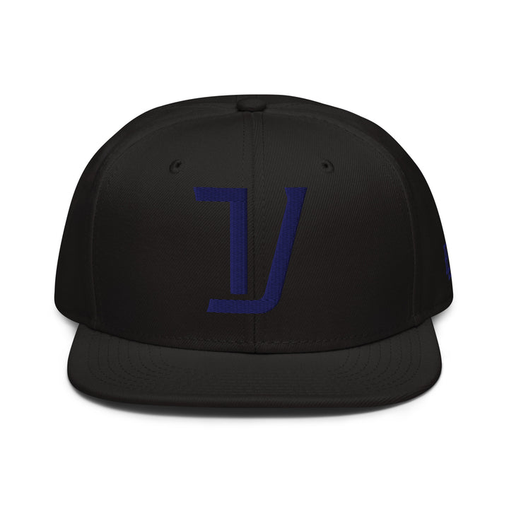 "V" Snapback | E Luna Brand SELECT | 3 Navy Thread Logos | 3D Puff Edition