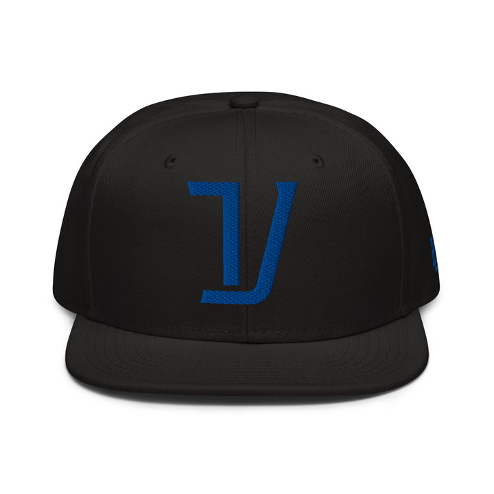 "V" Snapback | E Luna Brand ESSENTIAL | 2 Royal Thread Logos | 3D Puff Edition