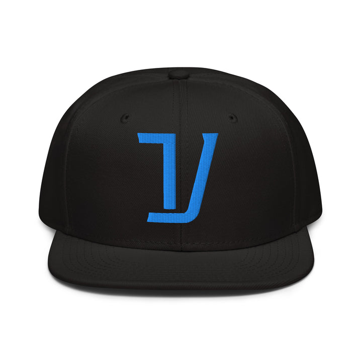 "V" Snapback | E Luna Brand CLASSIC | 1 Aqua/Teal Thread Logo | 3D Puff Edition