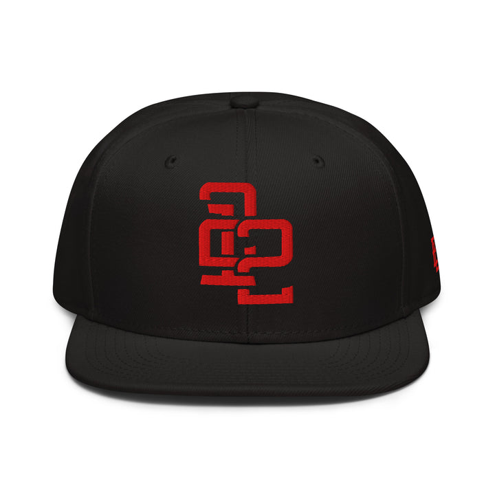 "212" Snapback | E Luna Brand ESSENTIAL | 2 Red Thread Logos | 3D Puff Edition