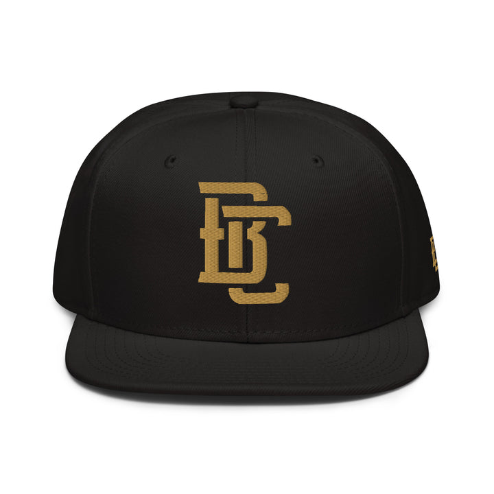 "BC" Snapback | E Luna Brand SELECT | 3 Old Gold Thread Logos | 3D Puff Edition