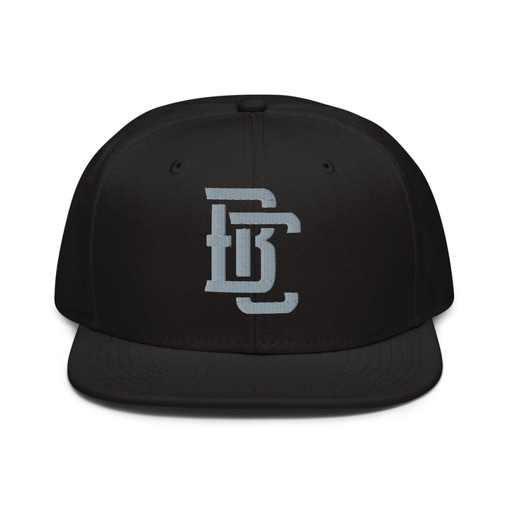"BC" Snapback | E Luna Brand CLASSIC | 1 Grey Thread Logo | 3D Puff Edition