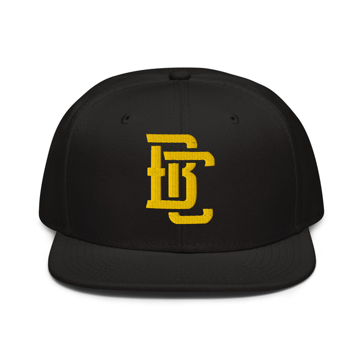 "BC" Snapback | E Luna Brand CLASSIC | 1 Gold Thread Logo | 3D Puff Edition