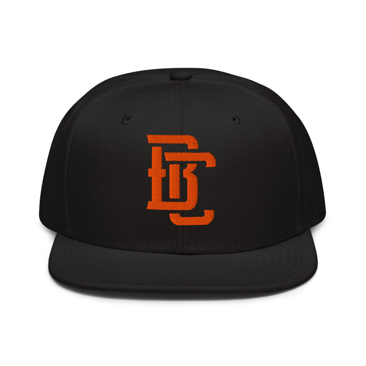 "BC" Snapback | E Luna Brand CLASSIC | 1 Orange Thread Logo | 3D Puff Edition