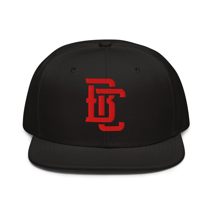"BC" Snapback | E Luna Brand CLASSIC | 1 Red Thread Logo | 3D Puff Edition