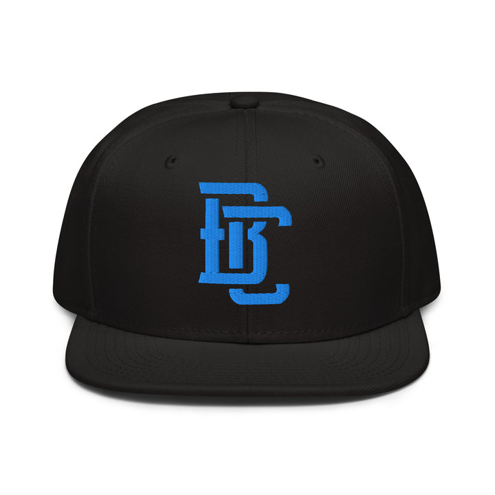 "BC" Snapback | E Luna Brand CLASSIC | 1 Aqua/Teal Thread Logo | 3D Puff Edition