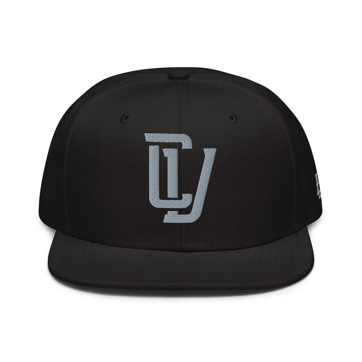 "CV" Snapback | E Luna Brand ESSENTIAL | 2 Grey Thread Logos | 3D Puff Edition