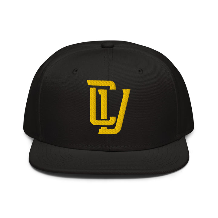 "CV" Snapback | E Luna Brand CLASSIC | 1 Gold Thread Logo | 3D Puff Edition