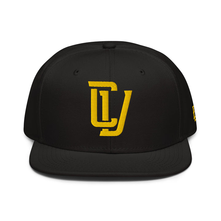 "CV" Snapback | E Luna Brand ESSENTIAL | 2 Gold Thread Logos | 3D Puff Edition