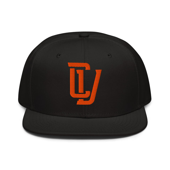 "CV" Snapback | E Luna Brand CLASSIC | 1 Orange Thread Logo | 3D Puff Edition