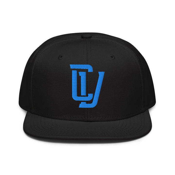"CV" Snapback | E Luna Brand CLASSIC | 1 Aqua/Teal Thread Logo | 3D Puff Edition