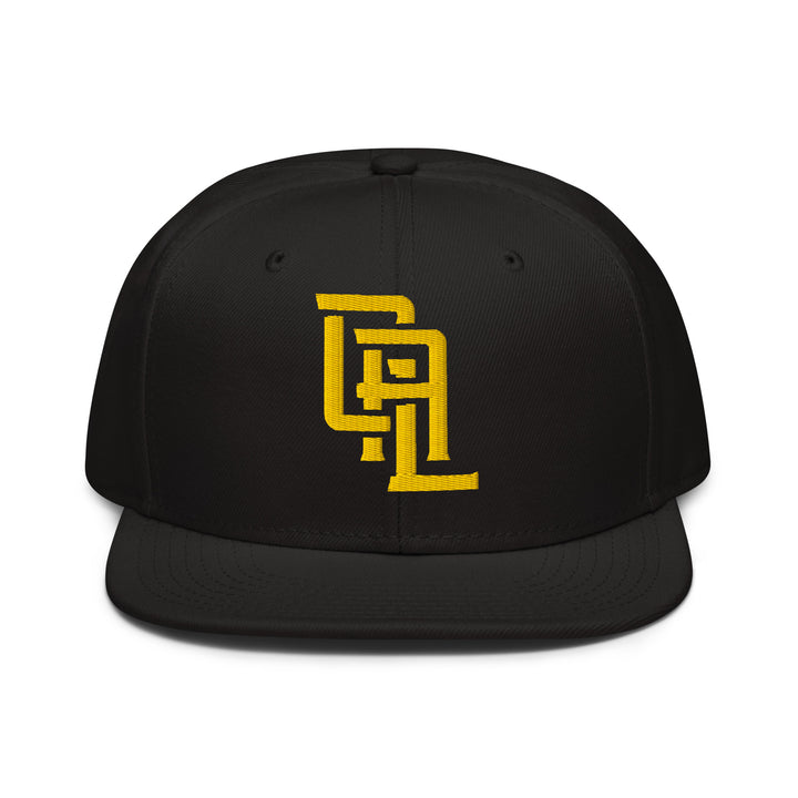 "CAL" Snapback | E Luna Brand CLASSIC | 1 Gold Thread Logo | 3D Puff Edition