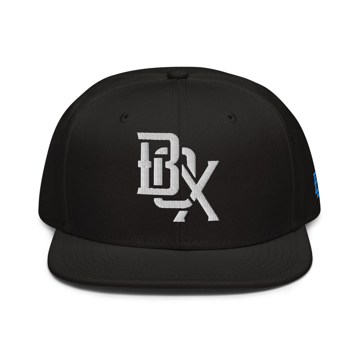 "BOX" Snapback | E Luna Brand ESSENTIAL | 2 Aqua/Teal Thread Logos | 3D Puff Edition