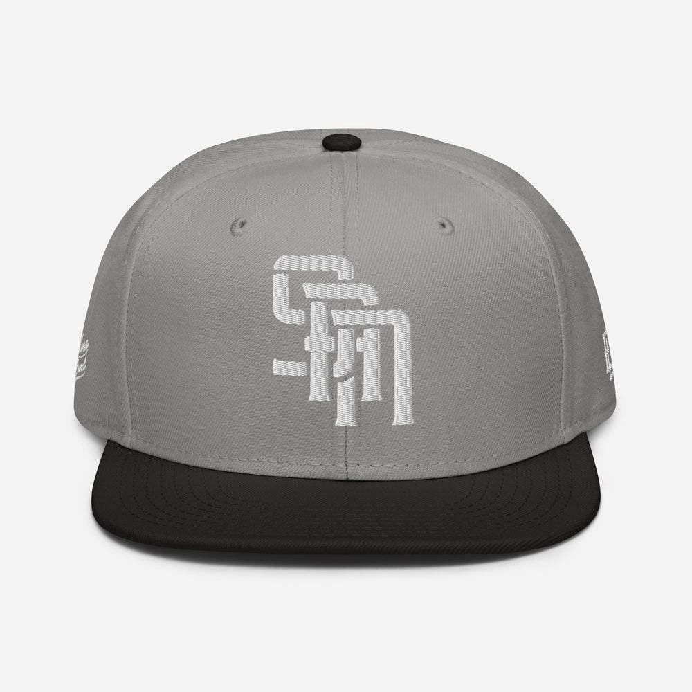 Gorra plana "SAN" | E Luna Brand PREMIUM | 4 logotipos con hilo blanco | Edición 3D Puff