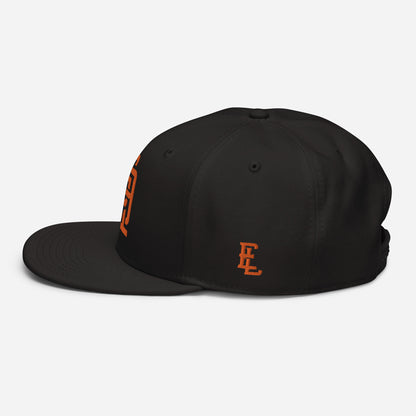 "619" Snapback Otto Cap | E Luna Brand ESSENTIAL | 2 Orange Thread Logos