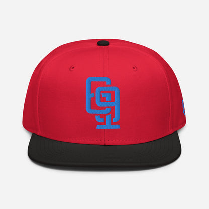 "619" Snapback Otto Cap | E Luna Brand ESSENTIAL | 2 Aqua/Teal Thread Logos
