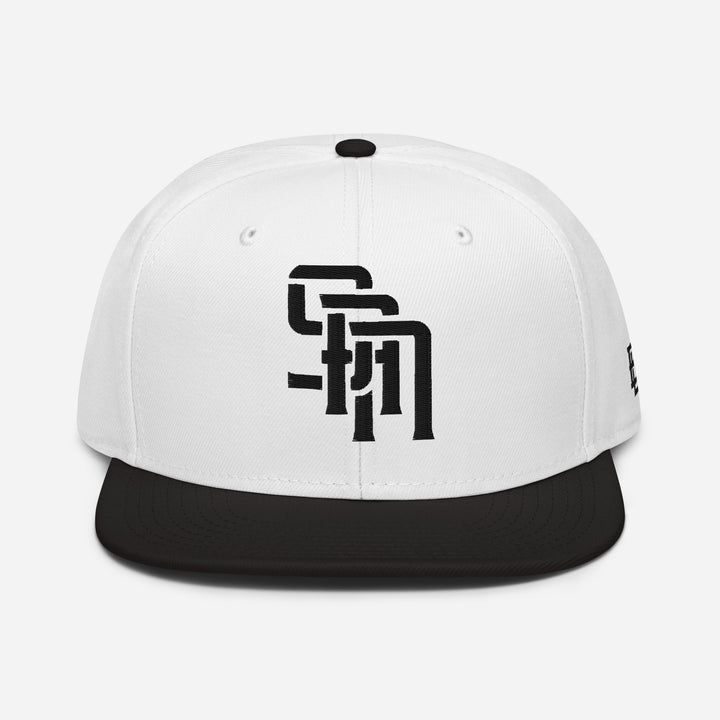 "SAN" Snapback | E Luna Brand ESSENTIAL | 2 Black Thread Logos | 3D Puff Edition
