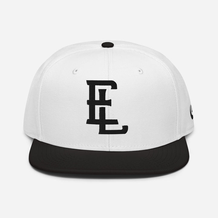 "EL" Snapback | E Luna Brand SELECT | 3 Black Thread Logos | 3D Puff Edition
