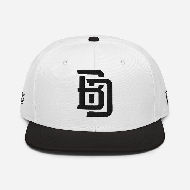 "BD" Snapback | E Luna Brand PREMIUM | 4 Black Thread Logos | 3D Puff Edition