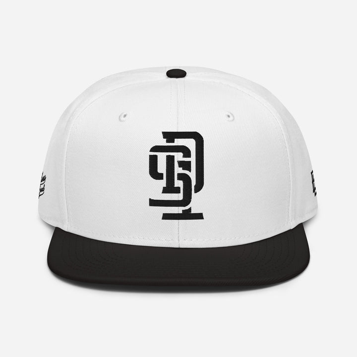 "SD1" Snapback | E Luna Brand PREMIUM | 4 Black Thread Logos | 3D Puff Edition