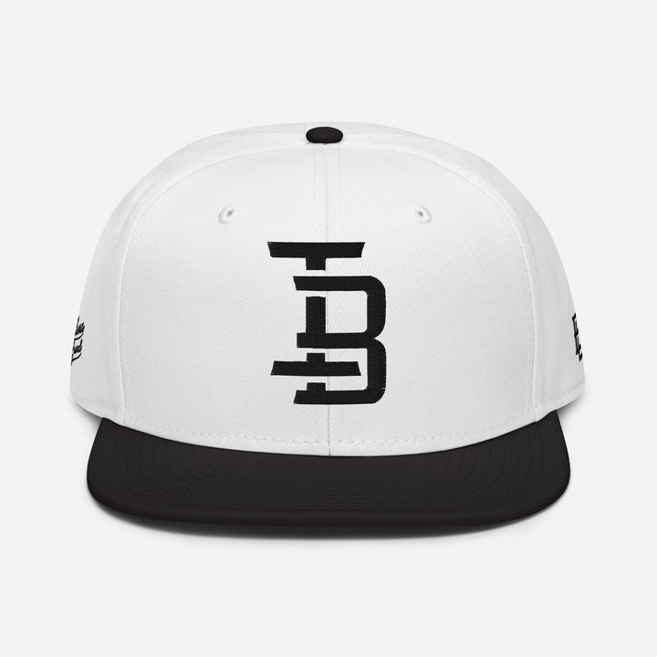 "IB" Snapback | E Luna Brand PREMIUM | 4 Black Thread Logos | 3D Puff Edition