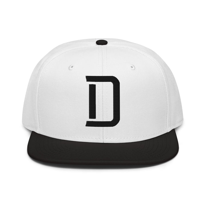 "D" Snapback | E Luna Brand CLASSIC | 1 Black Thread Logo | 3D Puff Edition