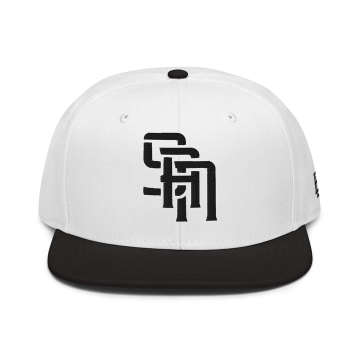 "SAN" 2.0 Snapback | E Luna Brand ESSENTIAL | 2 Black Thread Logos | 3D Puff Edition