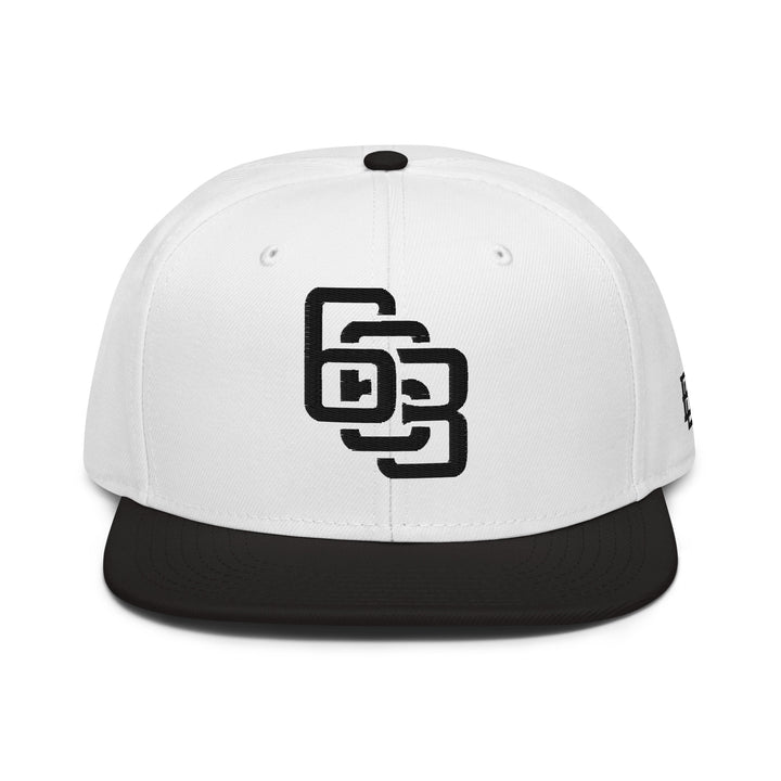 "663" Snapback | E Luna Brand ESSENTIAL | 2 Black Thread Logos | 3D Puff Edition