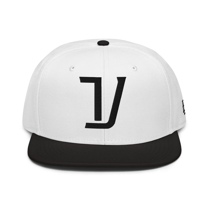 "V" Snapback | E Luna Brand ESSENTIAL | 2 Black Thread Logos | 3D Puff Edition