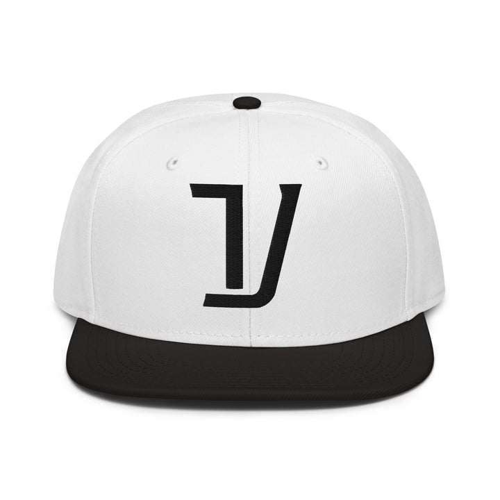 "V" Snapback | E Luna Brand CLASSIC | 1 Black Thread Logo | 3D Puff Edition