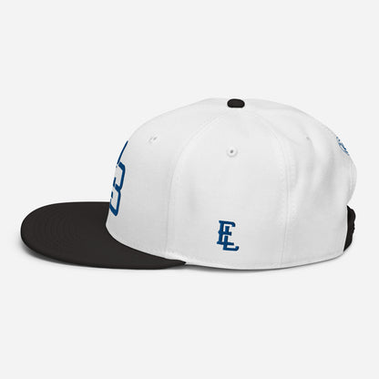 "213" Snapback | Otto Cap 125-978 | E Luna SELECT Tricrest 3 Royal Thread Front, Left Side & Back Logos