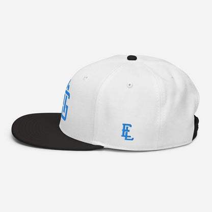 "ANG" Snapback | E Luna Brand ESSENTIAL | 2 Aqua/Teal Thread Logos