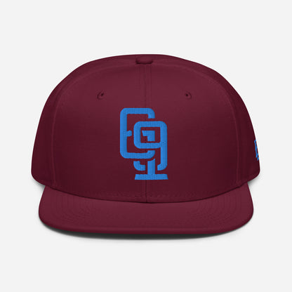 "619" Snapback Otto Cap | E Luna Brand ESSENTIAL | 2 Aqua/Teal Thread Logos