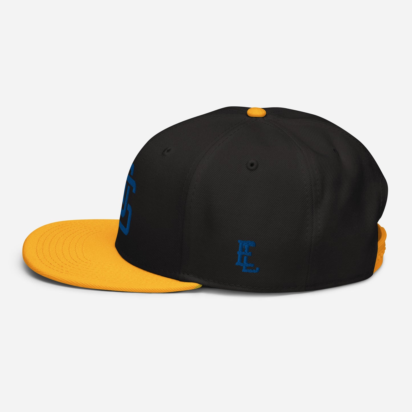 "LOS" Snapback | Otto Cap 125-978 | E Luna ESSENTIAL Duocrest 2 Royal Thread Front & Left Side Logos