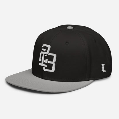 "213" Snapback | Otto Cap 125-978 | E Luna SELECT Tricrest 3 White Thread Front, Left Side & Back Logos