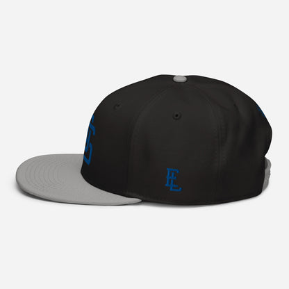 "LOS" Snapback | Otto Cap 125-978 | E Luna SELECT Tricrest 3 Royal Thread Front, Left Side & Back Logos