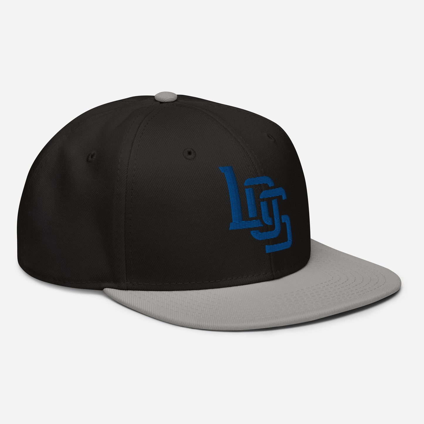 "LOS" Snapback | Otto Cap 125-978 | E Luna ESSENTIAL Duocrest 2 Royal Thread Front & Left Side Logos