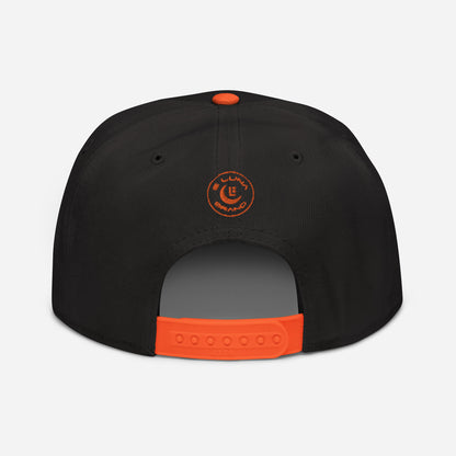 "DGO" Snapback | Otto Cap 125-978 | E Luna SELECT Tricrest 3 Orange Thread Front, Left Side & Back Logos