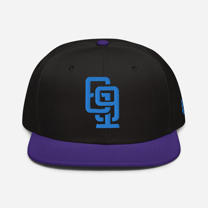 "619" Snapback Otto Cap | E Luna Brand ESSENTIAL | 2 Aqua/Teal Thread Logos