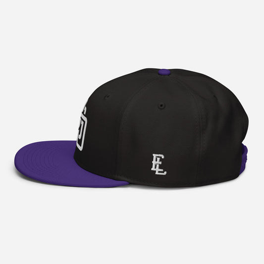 "DGO" Snapback | E Luna Brand ESSENTIAL | 2 White Thread Logos | 3D Puff Edition