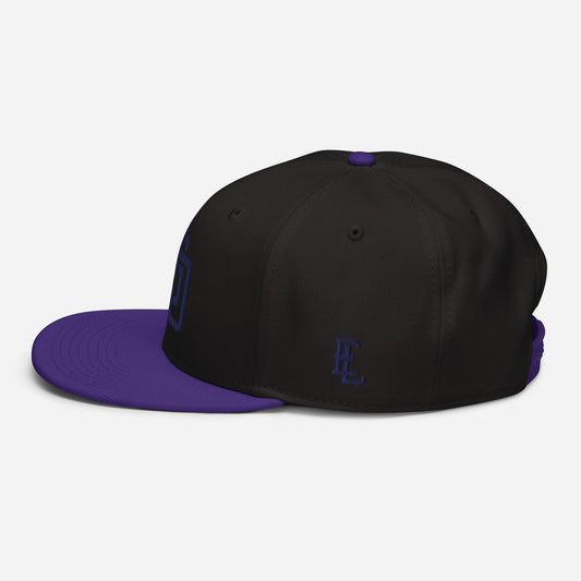 "DGO" Snapback | E Luna Brand ESSENTIAL | 2 Navy Thread Logos | 3D Puff Edition