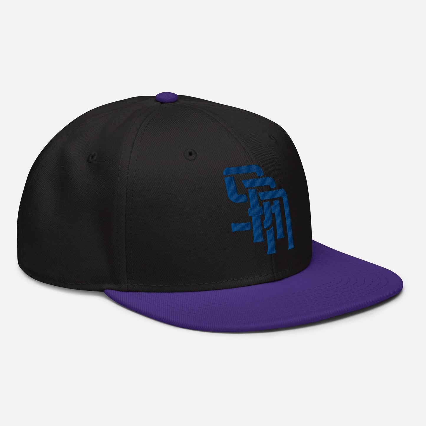 "SAN" Snapback | Otto Cap 125-978 | E Luna Brand SELECT Tricrest 3 Royal Thread Logos: Front, Left & Back [3D Puff Edition]