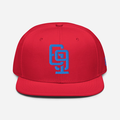 "619" Snapback Otto Cap | E Luna Brand ESSENTIAL | 2 Aqua/Teal Thread Logos