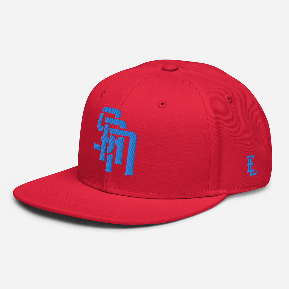 "SAN" Snapback | E Luna Brand SELECT | 3 Aqua/Teal Thread Logos | 3D Puff Edition