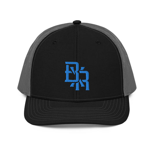 "BXR" Snapback Trucker Cap | Richardson 112 | E Luna CLASSIC Solocrest 1 Aqua/Teal Thread Front Logo