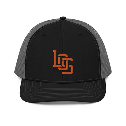 "LOS" Snapback Trucker Cap | Richardson 112 | E Luna CLASSIC Solocrest 1 Orange Thread Front Logo