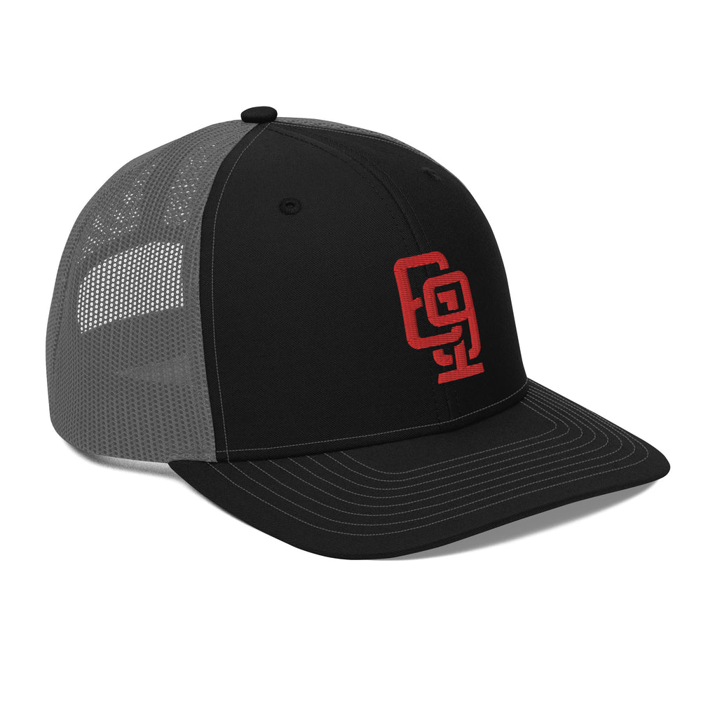 "619" Snapback Trucker Cap | E Luna Brand CLASSIC | 1 Red Thread Logo | 3D Puff Edition