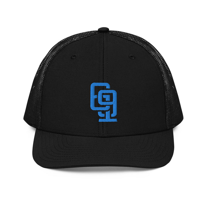 "619" Snapback Trucker Cap | E Luna Brand CLASSIC | 1 Aqua/Teal Thread Logo | 3D Puff Edition