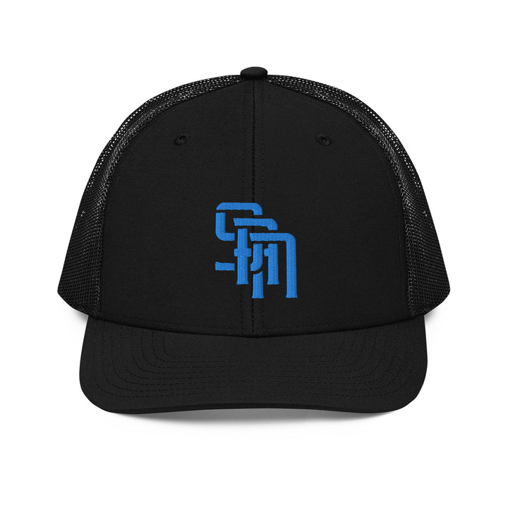 "SAN" Snapback Trucker Cap | E Luna Brand CORE | 1 Aqua/Teal Thread Logo