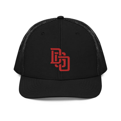 "DGO" Snapback Trucker Cap | Richardson 112 | E Luna CLASSIC Solocrest 1 Red Thread Front Logo